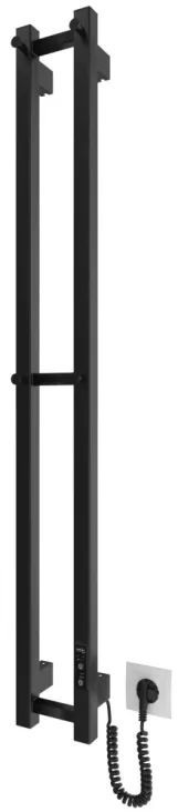 Электрический полотенцесушитель Hygge Family Slim 1170х140х80мм, черный матовый (3.164.045618.BM) Фото - 1